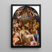 La Descente de Croix - Agnolo Bronzino — cuadro enmarcado en la pared