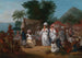the Linen Market with a linen stall and a vegetable seller in the Antilles - Agostino Brunias — artwork view