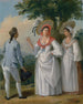 Criollos antillanos libres con atuendo elegante - Agostino Brunias — vista de la obra