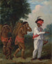 Un hombre de color antillano dirige a dos mujeres caribeñas con un niño - Agostino Brunias — vista de la obra