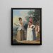 Mujeres antillanas de color con un niño y un sirviente negro - Agostino Brunias — cuadro enmarcado en la pared