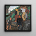 Agricultores - Jean Brusselmans — cuadro enmarcado en la pared