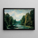 Mountain Landscape Painting - Agustín de Riancho — framed artwork on a wall