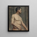 Modelo masculino desnudo - Akseli Gallen-Kallela — cuadro enmarcado en la pared