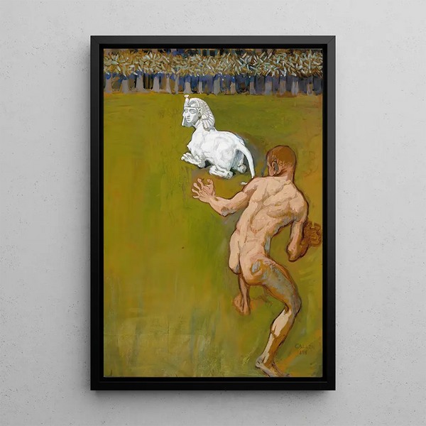 Conceptio Artis - Akseli Gallen-Kallela — cuadro enmarcado en la pared