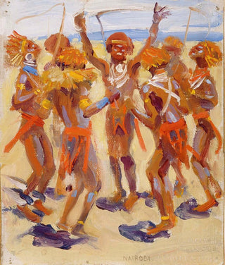 Akseli GallenKallela - Dancing Kikuyu Warriors.webp