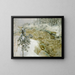 Chutes d'Imatra under snow in winter - Akseli Gallen-Kallela — framed artwork on a wall