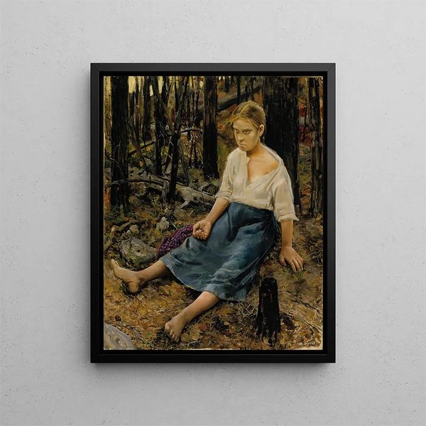 Perdido - Akseli Gallen-Kallela — cuadro enmarcado en la pared
