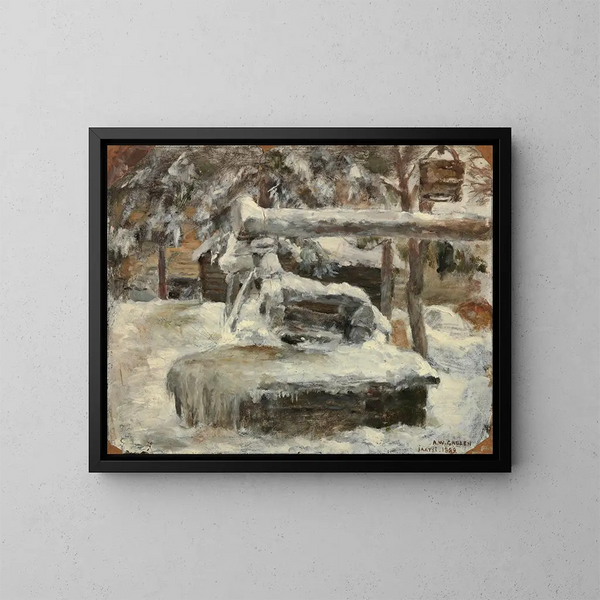 Luminoso Pihamaa - Akseli Gallen-Kallela — cuadro enmarcado en la pared