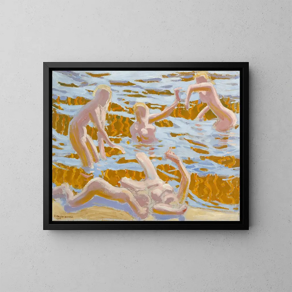 Océanides - Akseli Gallen-Kallela — cuadro enmarcado en la pared
