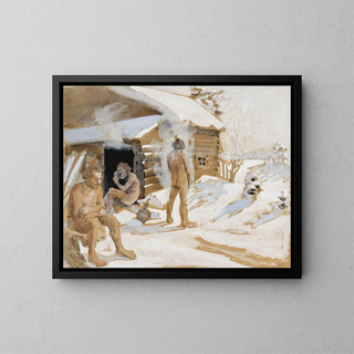 Akseli GallenKallela - Outside The Sauna.webp