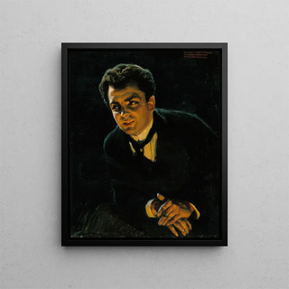 Akseli GallenKallela - Portrait Of The German Actor Rudolf Rittner.webp