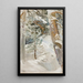 Paisaje nevado - Akseli Gallen-Kallela — cuadro enmarcado en la pared