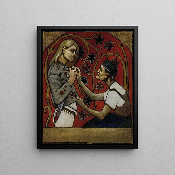 La Fratricida - Akseli Gallen-Kallela — cuadro enmarcado en la pared