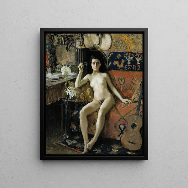 Démasqué - Akseli Gallen-Kallela — cuadro enmarcado en la pared