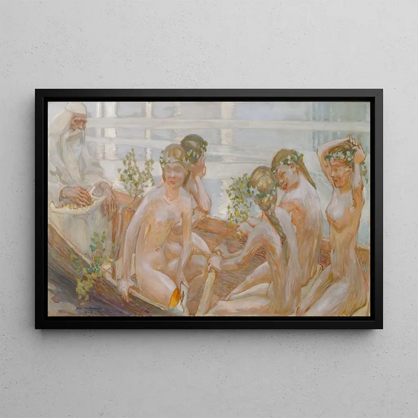 El viaje de Vinminen - Akseli Gallen-Kallela — cuadro enmarcado en la pared