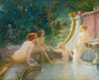 AlbertAuguste Fouri - Young Bathers In A Fountain.webp