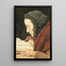 Vieja mujer leyendo la Biblia - Albert Anker — cuadro enmarcado en la pared