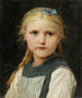 Retrato de una niña - Albert Anker — vista de la obra
