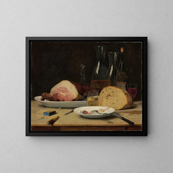 Nature morte excessive - Albert Anker — framed artwork on a wall