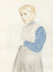 Study of a Standing Girl - Albert Anker — artwork view