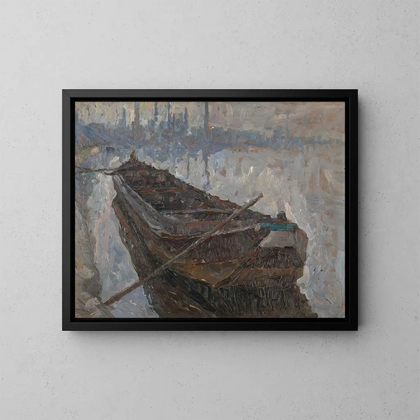 Barge de boue - Albert Baertsoen — cuadro enmarcado en la pared