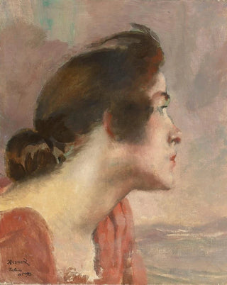 Albert Besnard - Head Of A Young Girl.webp
