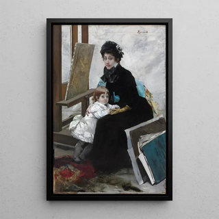Albert Besnard - Madeleine Lerolle and Her Daughter Yvonne.webp