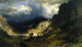 Tempestad en las Montañas Rocosas Mt Rosalie - Albert Bierstadt — vista de la obra