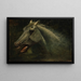 A wild stallion, original sketch for The Last of the Bison - Albert Bierstadt — framed artwork on a wall