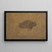 Buffalo in a Sandstorm - Albert Bierstadt — framed artwork on a wall