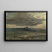 Estudio de nubes en San Francisco - Albert Bierstadt — cuadro enmarcado en la pared