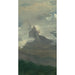 Reproducción del cuadro Estudio de nubes con cumbres de montañas - Albert Bierstadt