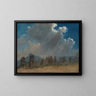 Albert Bierstadt - Fir Trees and Storm Clouds.webp