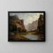 Puertas del Yosemite - Albert Bierstadt — cuadro enmarcado en la pared