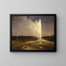 Geysers en el parque nacional de Yellowstone - Albert Bierstadt — cuadro enmarcado en la pared