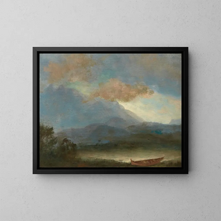 Albert Bierstadt - Indian Canoe at Lakeside.webp