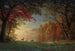 Atardecer indio, ciervos cerca de un lago - Albert Bierstadt — vista de la obra