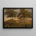 Paisaje con vacas - Albert Bierstadt — cuadro enmarcado en la pared