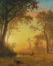 Luz en el bosque - Albert Bierstadt — vista de la obra