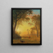 Luz en el bosque - Albert Bierstadt — cuadro enmarcado en la pared