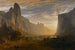Vista en picado del valle de Yosemite, California - Albert Bierstadt — vista de la obra