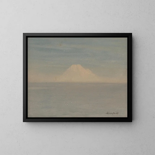 Mount Rainier - Albert Bierstadt — framed artwork on a wall