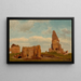 Ruinas Campaña de Roma - Albert Bierstadt — cuadro enmarcado en la pared