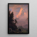 Reproduction of the painting Sunrise over the Matterhorn - Albert Bierstadt