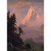 Reproduction of the painting Sunrise over the Matterhorn - Albert Bierstadt