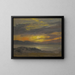 Atardecer - Albert Bierstadt — cuadro enmarcado en la pared