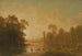 Crepúsculo con ciervos - Albert Bierstadt — vista de la obra