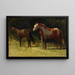 Deux Chevaux - Albert Bierstadt — framed artwork on a wall