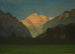 Vista del parque del glaciar o Atardecer sobre el pico - Albert Bierstadt — vista de la obra